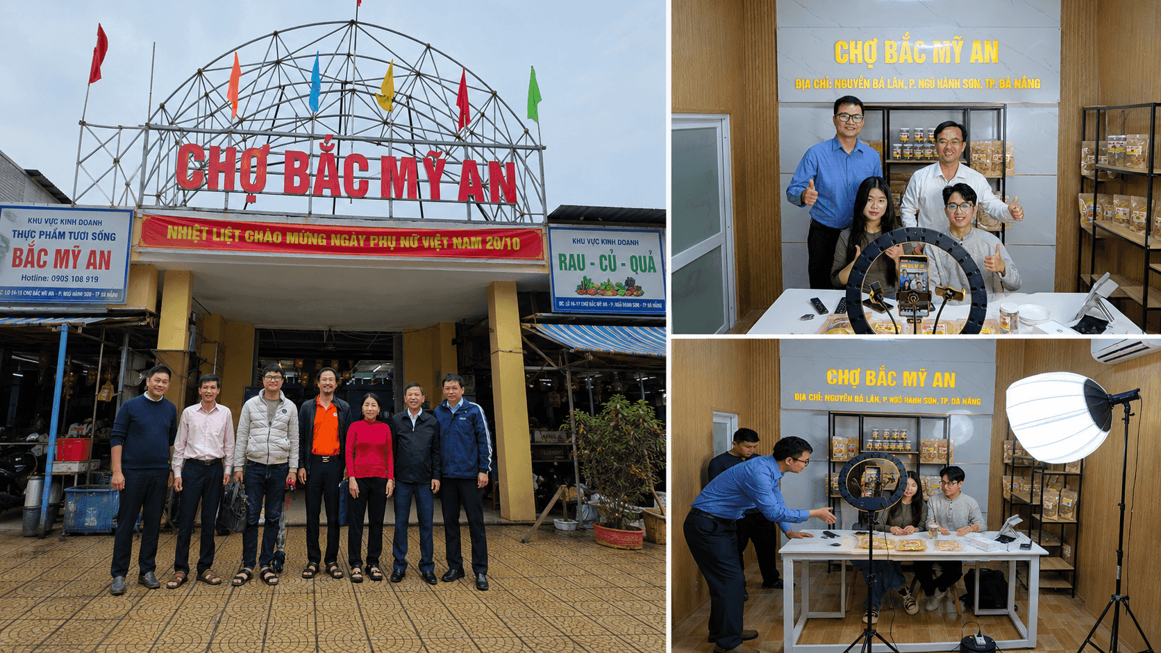 Hành trình một năm đưa "gian hàng số" đến tiểu thương chợ Bắc Mỹ An của Đại học FPT Đà Nẵng